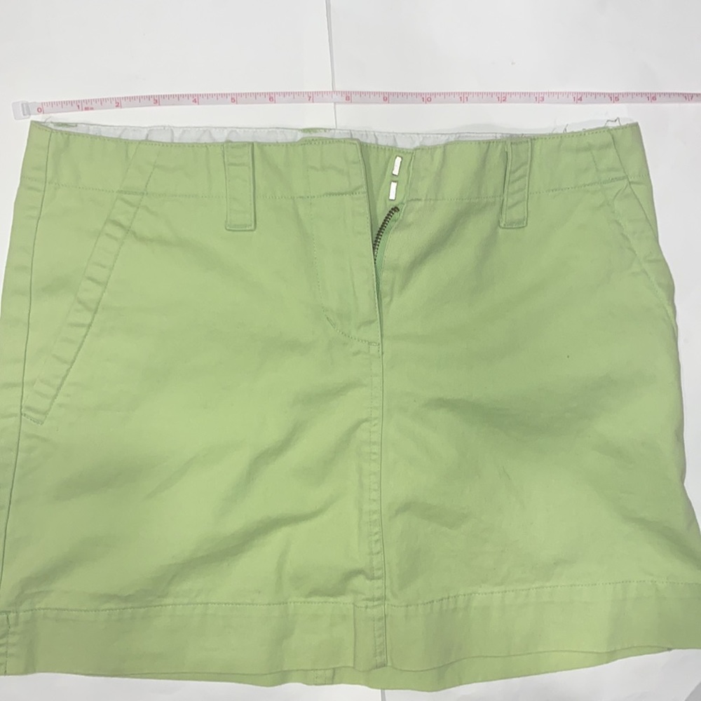 🎉HP🎉 Nantucket Brand Skirt Lime Green Chino Mini cotton Size 6 - Picture 7 of 9